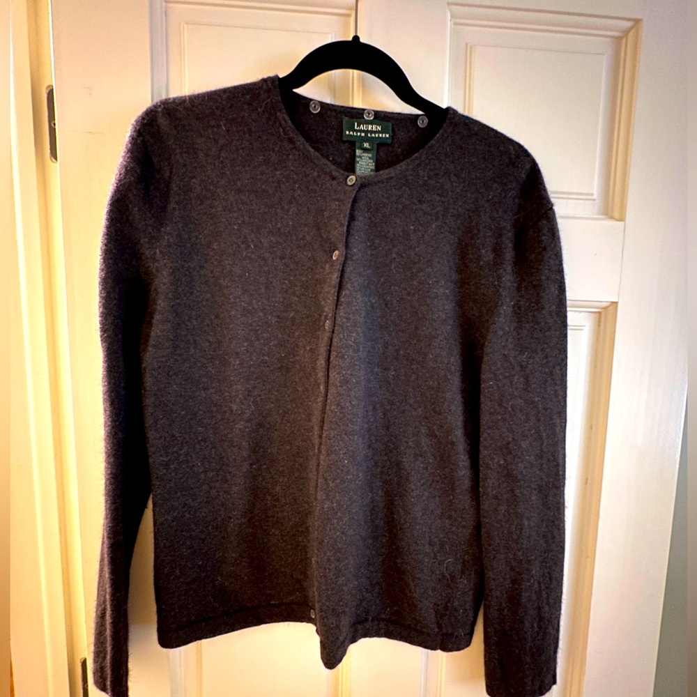 Vintage Ralph Lauren Merino Wool/Cashmere Cardigan
